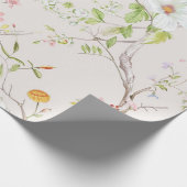 Pink Floral Chinoiserie Cadeaupapier (Hoek)