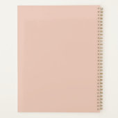 Pink Floral Christian Planner avec oiseaux (Dos)