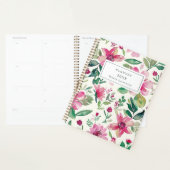 Pink Floral Custom 2026 Weekly Planner (Devant avec enveloppe)