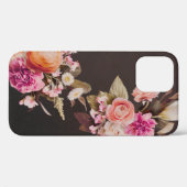 Pink Floral Elegant Case-Mate iPhone Case (Achterkant (horizontaal))