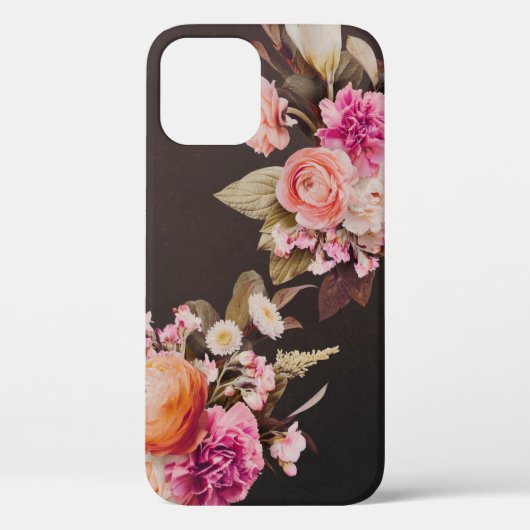 Pink Floral Elegant Case-Mate iPhone Case (Achterkant)