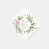 Pink Floral First Community Servet (Hoek)