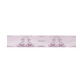 Pink Floral Foliage Invitation Belly Band Uitnodigingen Wikkel (Vlak)