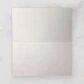 Pink Floral Frame Place Card (Binnenkant ongevouwen)