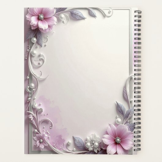 Pink Floral Frame Planner (Dos)