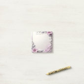Pink Floral Frame Post it Notes (Op bureau)
