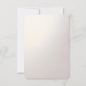 Pink Floral Frame RSVP Card (Dos)