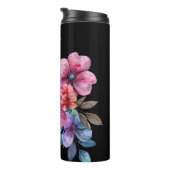 Pink Floral Garden Thermosbeker (Geroteerd rechts)