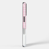 Pink Floral Gingham Monogram Case-Mate iPhone Case (Achterkant / Rechts)