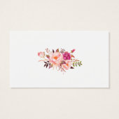 Pink Floral Gold Mariage Music Carte de demande de (Dos)