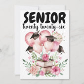 Pink Floral Graduation Party Invitation (Devant)