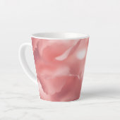 Pink Floral Imprimer Petite Mug Latte (Angle gauche)