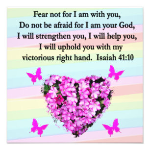  PINK FLORAL ISAIAH 41:10 ONTWERP FOTO AFDRUK