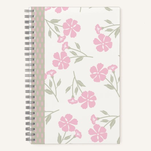 Pink Floral Journal – Pretty Flower Notebook (Recto)