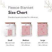 Pink Floral Monogramme Couverture personnalisée po