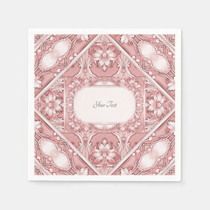 Pink Floral Napkins Servet