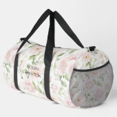 Pink Floral Personalized Elegant Vintage Plunjezak (Rechterhoek)