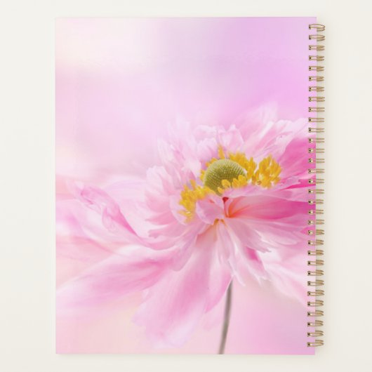 Pink Floral Personalized Planner (Achterkant)