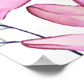 Pink Floral Première Affiche de bienvenue de la sa (Coin)