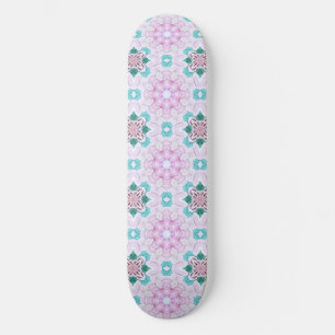 PINK FLORAL SKATEBOARD