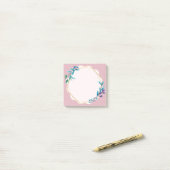Pink Floral Sticky Notes | Cute Aesthetic Notepad (Op bureau)