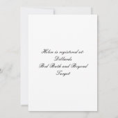 Pink Floral Tea Party Invitation de la douche nupt (Dos)