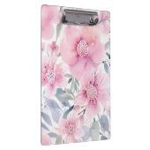 Pink Floral Watercolor Klembord (Rechts)