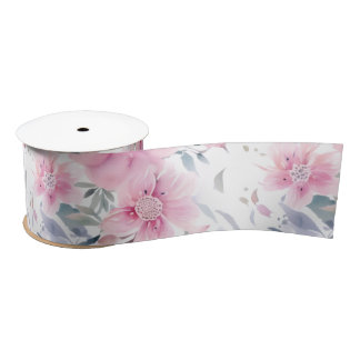 Pink Floral Watercolor  Lint