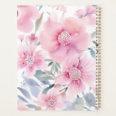 Pink Floral Watercolor  Planner (Achterkant)