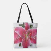 Pink Floral Waterverf Flowers Draagtas (Achterkant)