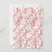 Pink Floral Wedding & Birthday Invitation (Dos)