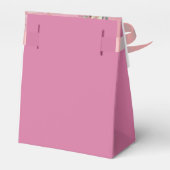 Pink Floral Wedding Favor Box Bedankdoosjes (Achterkant)