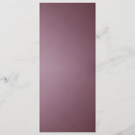 Pink Floral Wedding Menu (Achterkant)