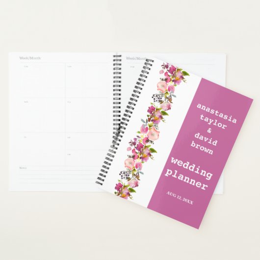Pink Floral Wedding Planner (Display)