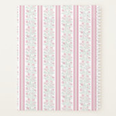 Pink Floral Wildflowers Coquette Bow Planner (Achterkant)