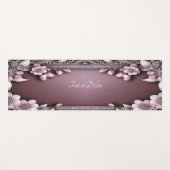 Pink Floral Yoga Mat (Voorkant (horizontaal))