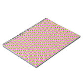 Pink florale pattern notitieboek (Linkerzijde)