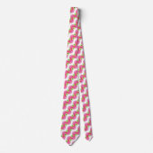 Pink florale pattern stropdas (Voorkant)