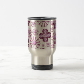 PINK FLOWER BLEEM KOFFIE REVEL MUG REISBEKER