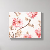 Pink Flower Canvas Wall Art | Afdrukken van langwe (Voorkant)