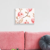 Pink Flower Canvas Wall Art | Afdrukken van langwe (Insitu (Woonkamer))