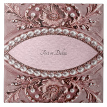 Pink Flower Ceramic Tile