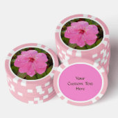 Pink Flower custom poker chips (Opstapeling)