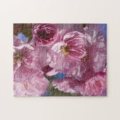 Pink Flower Japonais Chertree Blossom Puzzle (Horizontal)