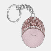 Pink Flower Keychain (Voorkant Links)