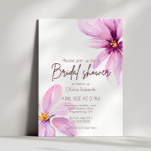 Pink Flower Minimalistisch elegant Vrijgezellenfee