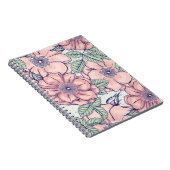 Pink Flower Pattern | Notebook Journal (Côté Droit)