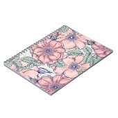 Pink Flower Pattern | Notebook Journal (Côté gauche)