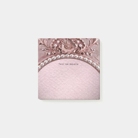 Pink Flower Post it Notes (Voorkant)