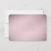 Pink Flower RSVP Card (Dos)